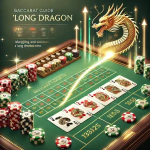 百家樂長龍策略，金龍圖案與賭桌籌碼分布分析